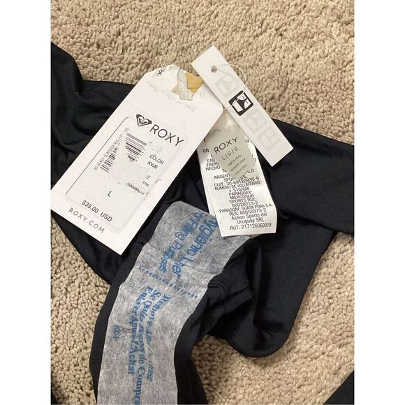 New. Roxy floral & black bikini. Large. Retails $89 - Picture 6 of 8